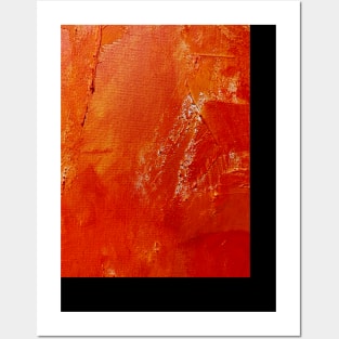 Orange abstract Posters and Art
